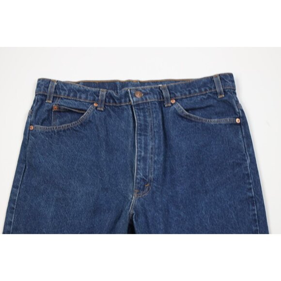 Vintage 80s 90s Levis 517 Orange Tab Mens 38x31 Faded Wide Leg Bootcut Jeans USA - Picture 2 of 14